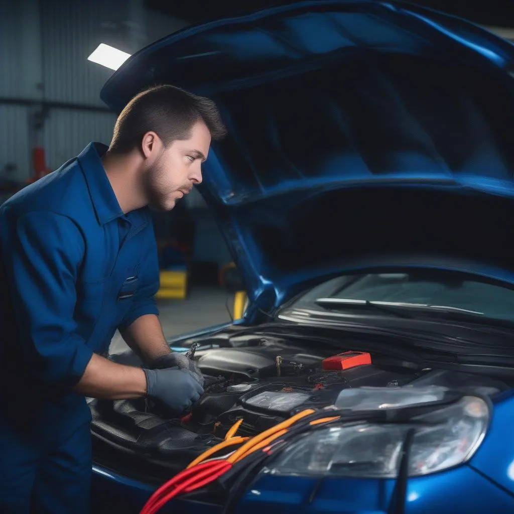 Car engine repair